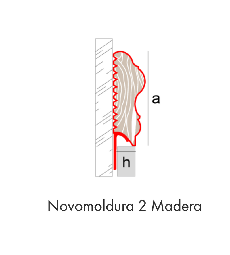 PERFIL NOVOMOLDURA 2 MADERA