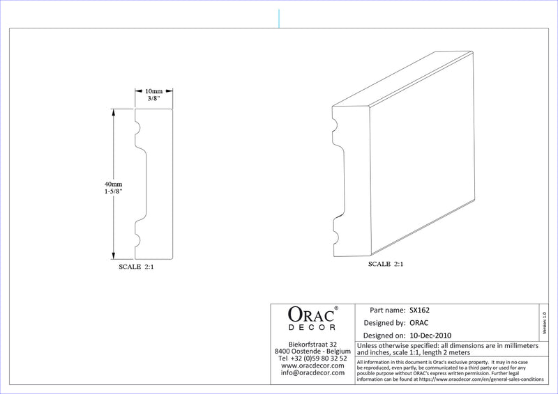 PERFIL MULTIFUNCIONAL SX 162F SQUARE