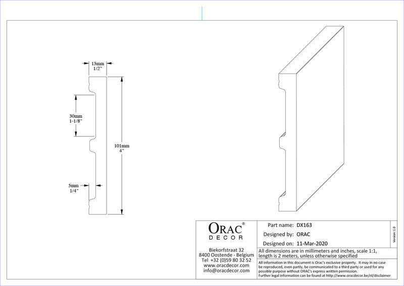 PERFIL MULTIFUNCIONAL SX 163F SQUARE