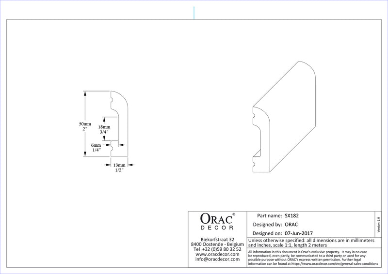 PERFIL MULTIFUNCIONAL SX 182 CASCADE