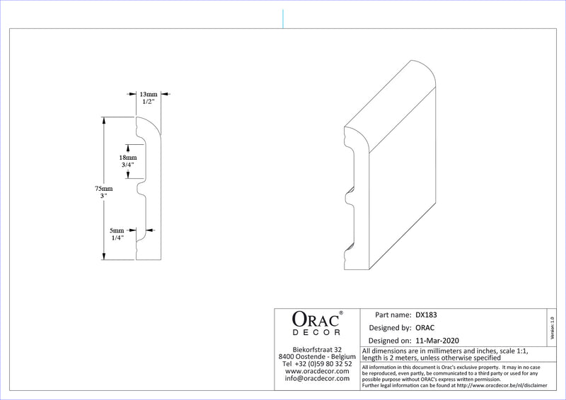 PERFIL MULTIFUNCIONAL SX 183F CASCADE