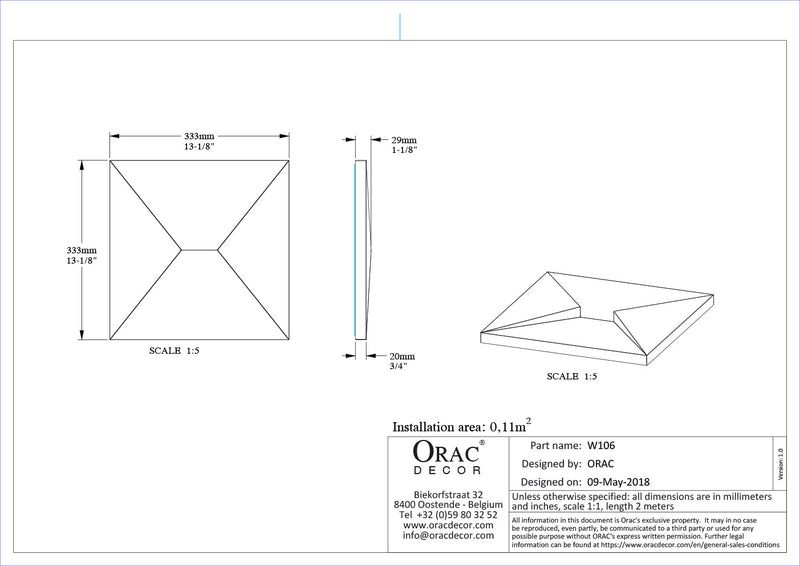 REVESTIMIENTO DE PARED 3D W 106 ENVELOP