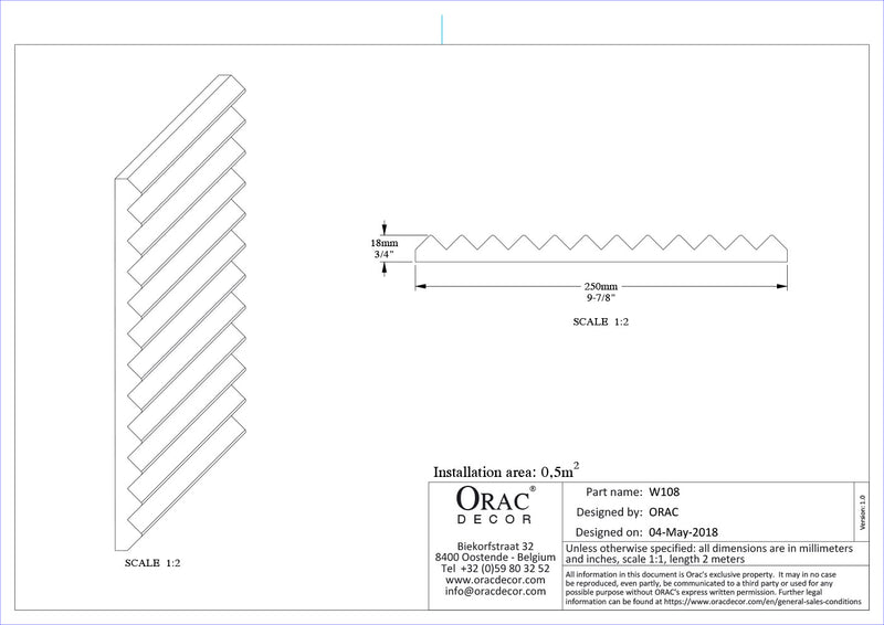 REVESTIMIENTO DE PARED 3D W 108 ZIZZAG