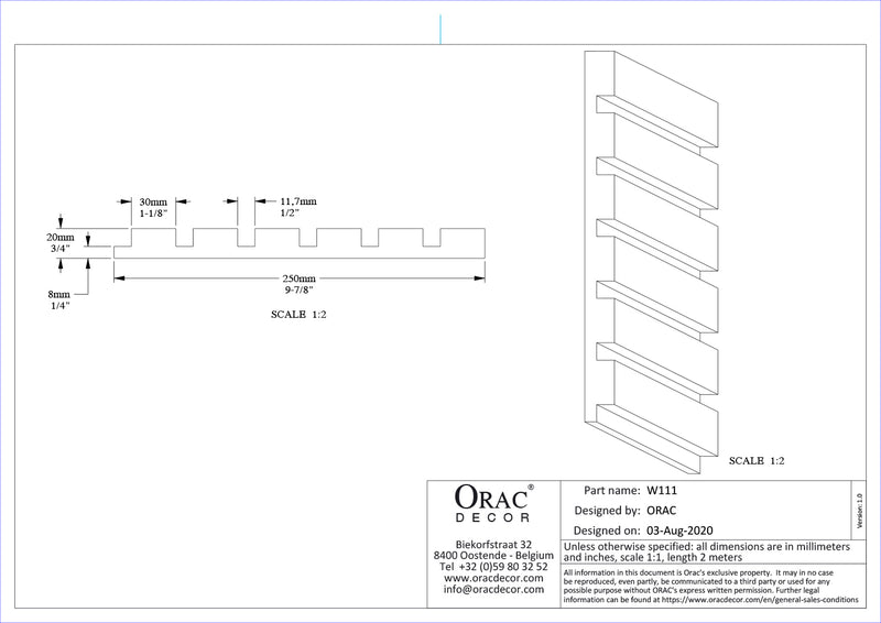 REVESTIMIENTO DE PARED 3D W 111 BAR