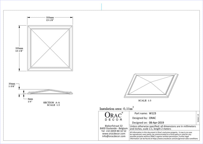 REVESTIMIENTO DE PARED 3D W 123 AUTOIRE