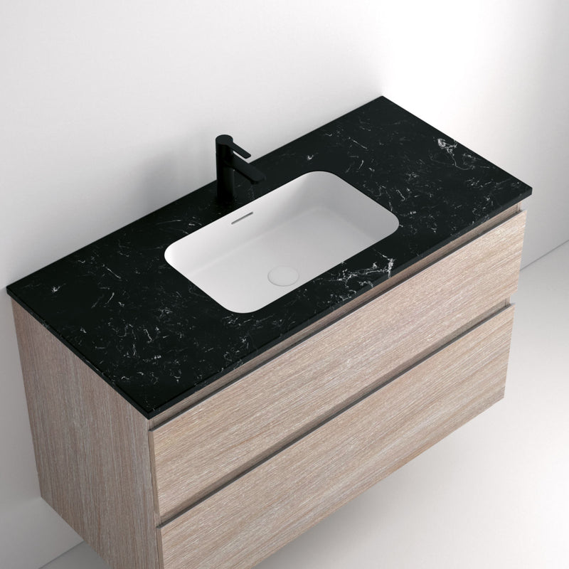CONJUNTO MUEBLE DE BAÑO + LAVABO +ENCIMERA DE PIEDRA (PARIS Collection PATAS / 3 CAJONES)