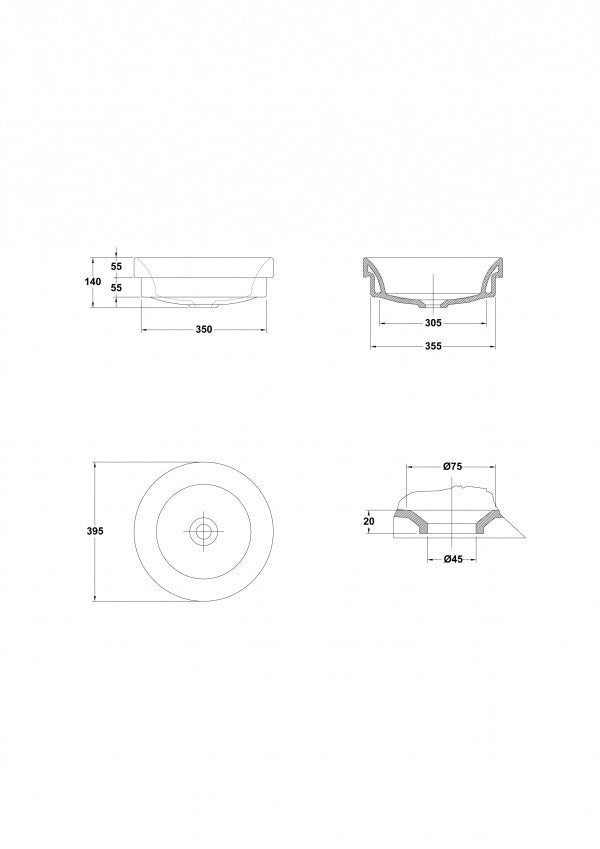 LAVABO DE ENCIMERA CIRCLE