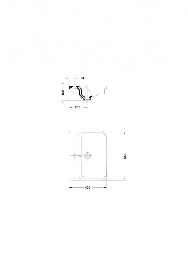 LAVABO DE ENCIMERA EMMA SQUARE