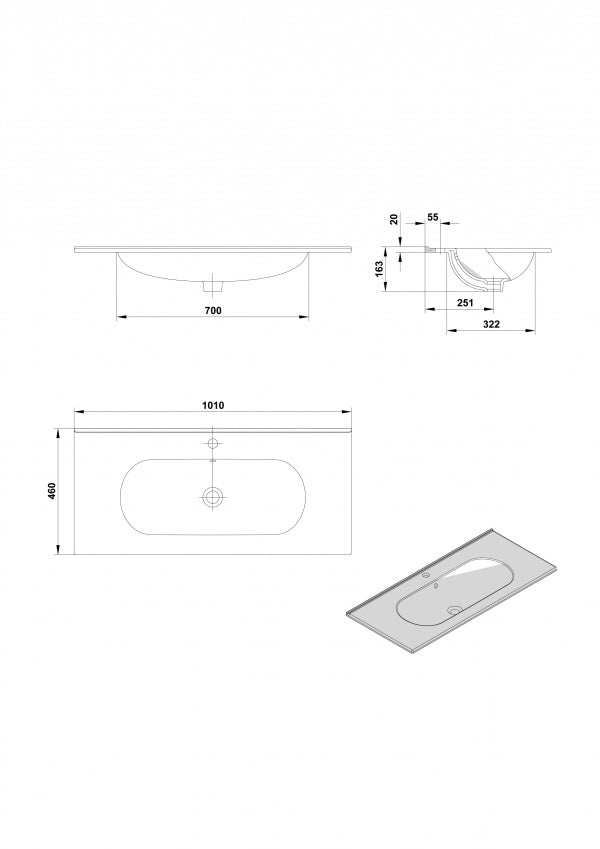 LAVABO DE SOBREMUEBLE KLEA