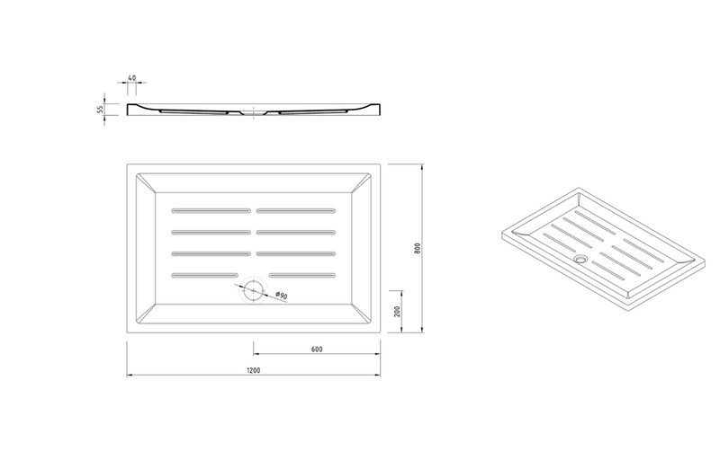 PLATO DE DUCHA RECTANGULAR VITA