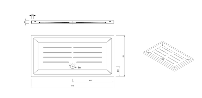 PLATO DE DUCHA RECTANGULAR VITA