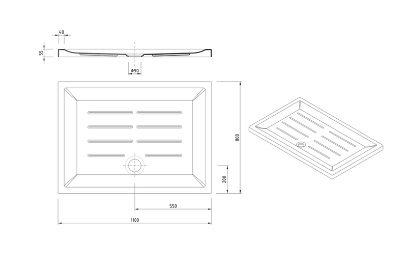 PLATO DE DUCHA RECTANGULAR VITA
