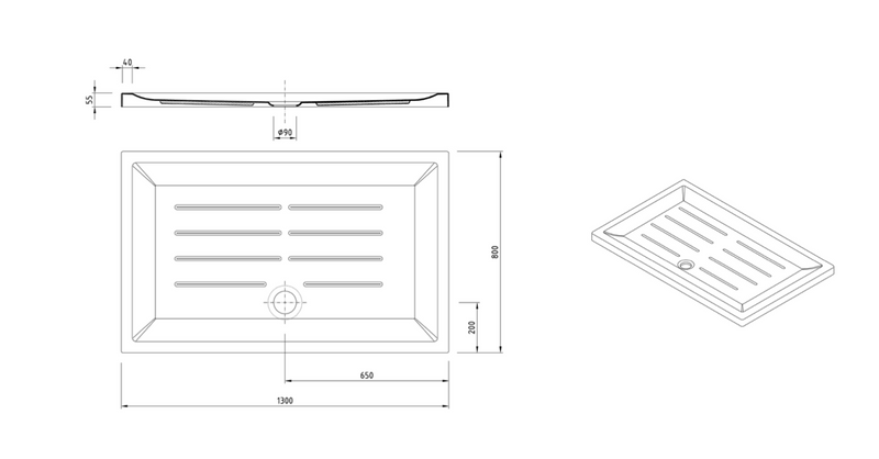 PLATO DE DUCHA RECTANGULAR VITA