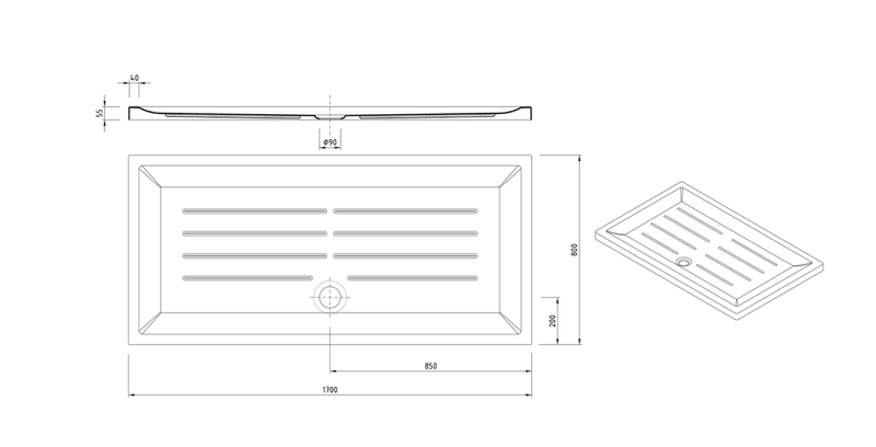 PLATO DE DUCHA RECTANGULAR VITA