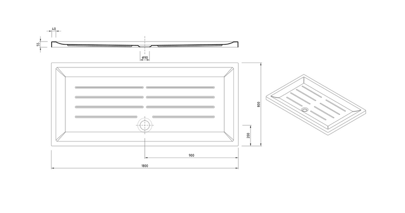 PLATO DE DUCHA RECTANGULAR VITA