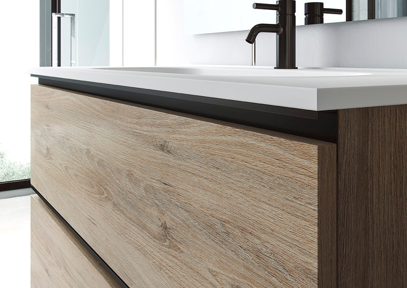 CONJUNTO MUEBLE DE BAÑO + LAVABO (GRANADA PATAS / 3 CAJONES)
