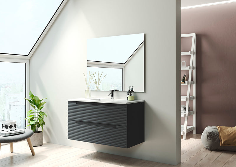 CONJUNTO MUEBLE DE BAÑO + LAVABO (KYOTO / 2 CAJONES)