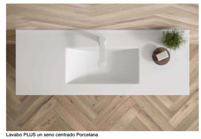 CONJUNTO MUEBLE DE BAÑO + LAVABO (PARIS Collection PATAS / 3 CAJONES)