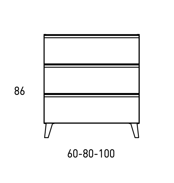 CONJUNTO MUEBLE DE BAÑO + LAVABO (GRANADA PATAS / 3 CAJONES)