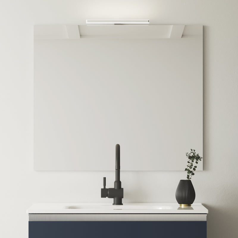 CONJUNTO MUEBLE DE BAÑO + LAVABO + ESPEJO + LUMINARIA (PATAS VITALE / 3 CAJONES)