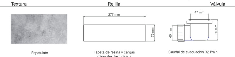 PLATO DE DUCHA LYRA 200 cm LARGO