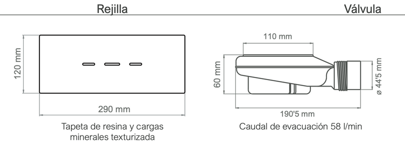 PLATO DE DUCHA VIC 180 cm LARGO