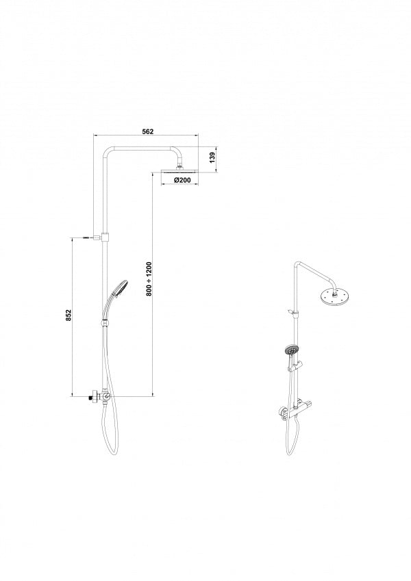 COLUMNA DE DUCHA ONIS TERMOSTÁTICA