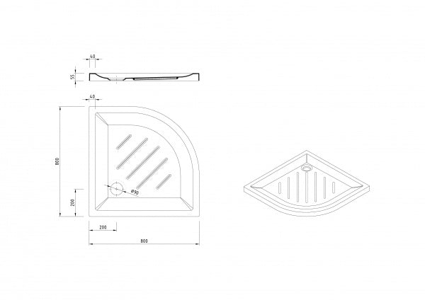 PLATO DE DUCHA ANGULAR VITA