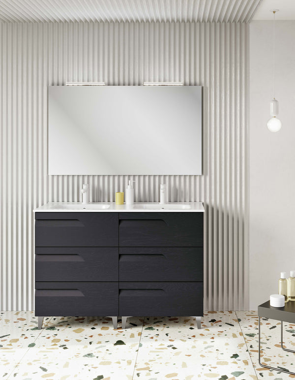 CONJUNTO MUEBLE DE BAÑO + LAVABO (PATAS VITALE / 3 CAJONES)